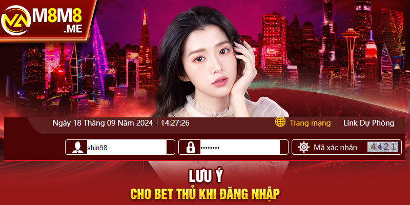 Lưu ý cho bet thủ khi đăng nhập