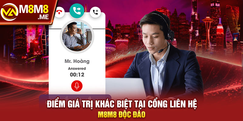 Điểm giá trị khác biệt tại cổng liên hệ M8M8 độc đáo